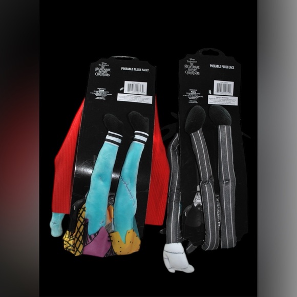 NEW DISNEY BUNDLE JACK & SALLY THE NIGHTMARE BEFORE CHRISTMAS POSEABLE 24” PLUSH - Picture 2 of 10